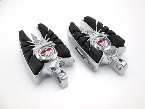 Posapies para motos Cromo Zombie (Jgo)